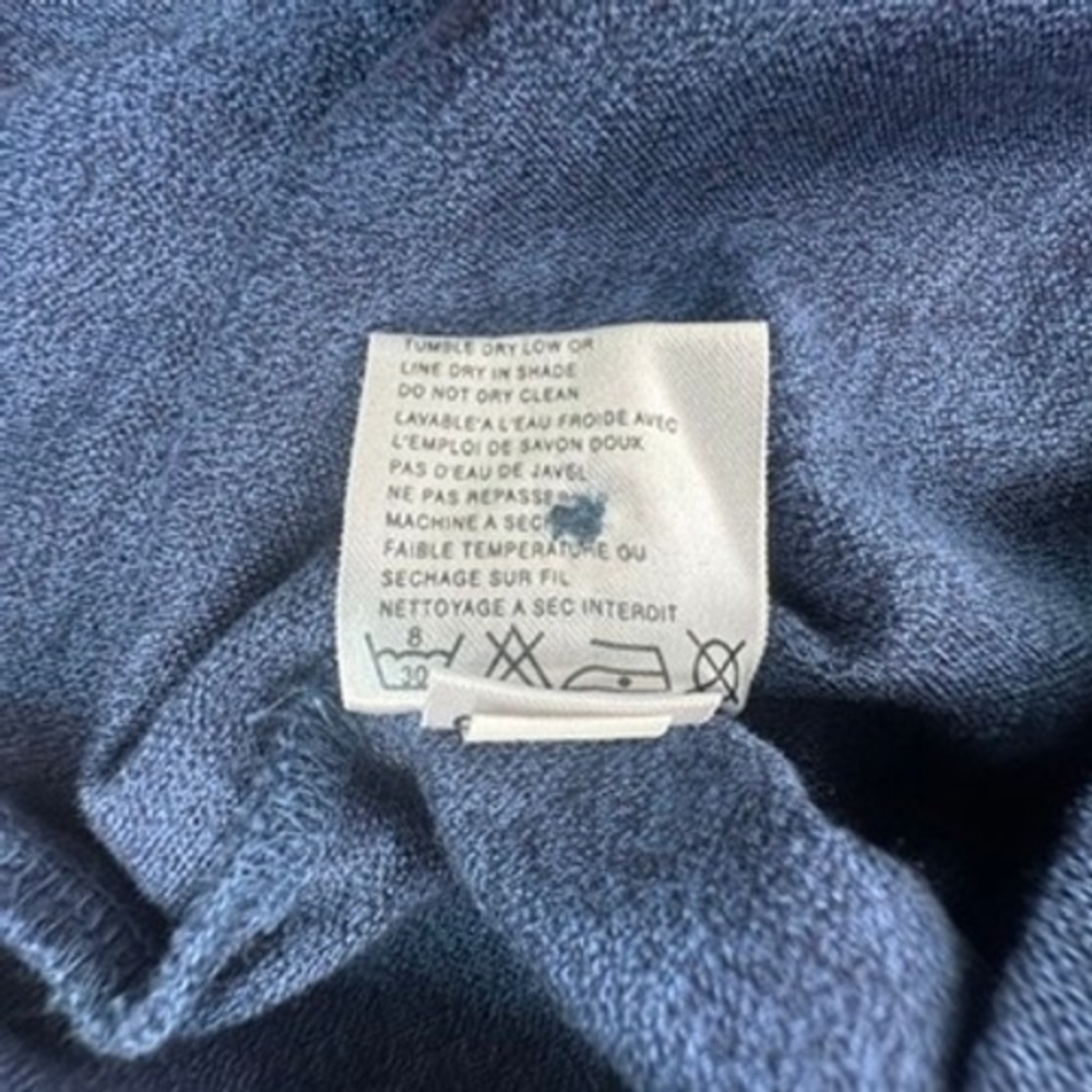 Descente Mens Medium Polo Shirt Blue Eagle Springs Short Sleeve Cotton Logo M - Picture 8 of 16
